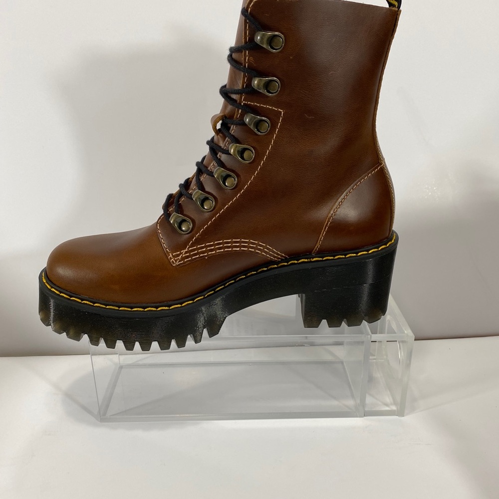 NEW- DR MARTENS LEONA ORLEANS HEEDED BOOTS - Picture 6 of 10